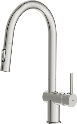 

Смеситель, Brasko однорычажный с выдвижным изливом / 64841