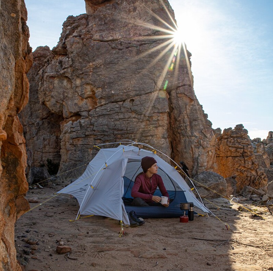 Палатка Naturehike Cloud Up-Wing Si / NH19ZP083-2-2WDGRBL (серый/синий) — фото 6