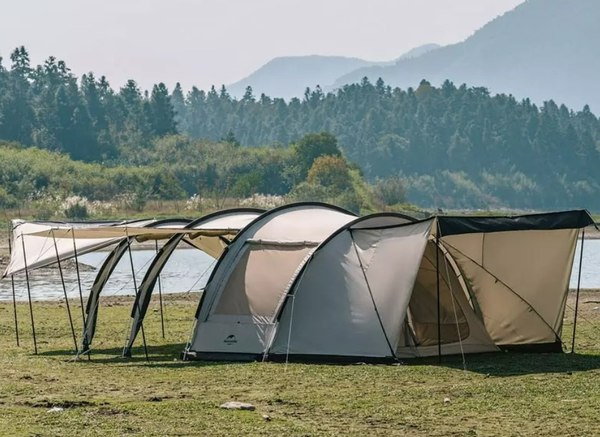 Палатка Naturehike Cloud Vessel Tunnel UPF 50+ / NH20ZP015-QGOLSKR (L, песочный)