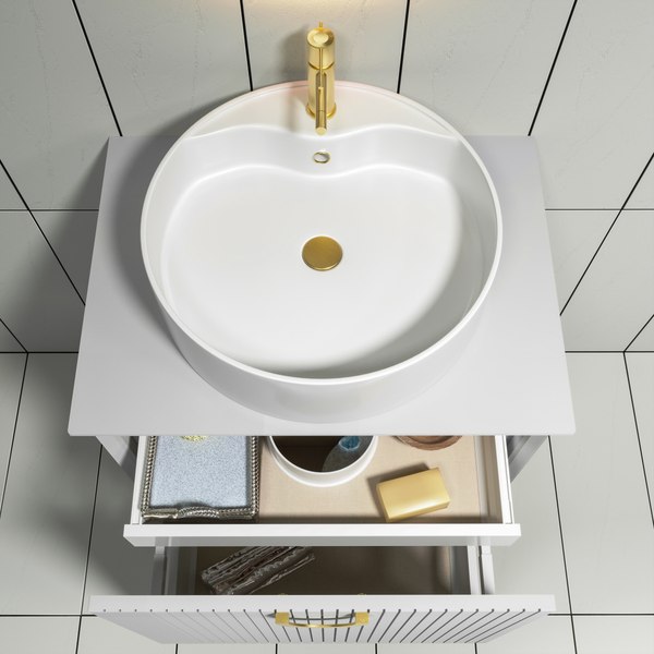 Купить Тумба под умывальник LEVEL Best Shelf 45 Two 63 с двумя ящиками подвесная LT3603T  