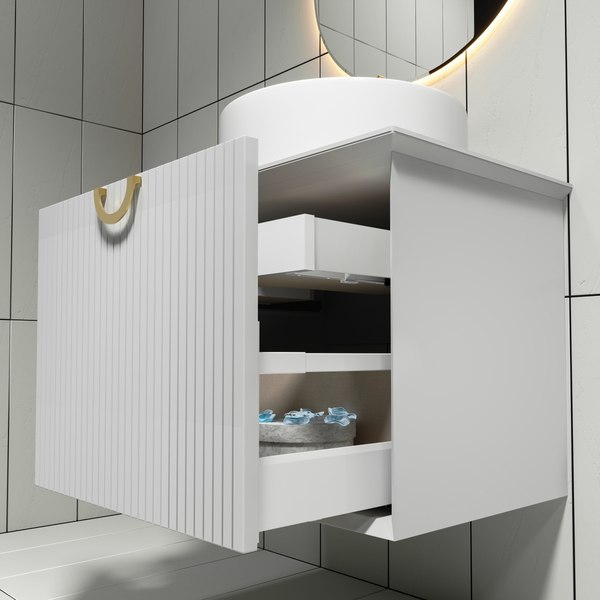 Купить Тумба под умывальник LEVEL Best Shelf 45 Two 63 с двумя ящиками подвесная LT3603T  