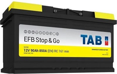 Автомобильный аккумулятор TAB EFB 90R L5 R+ (90 А/ч) - 