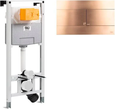 Инсталляция для унитаза Oli 120 / 885052+889312 (бронза/медь) - 
