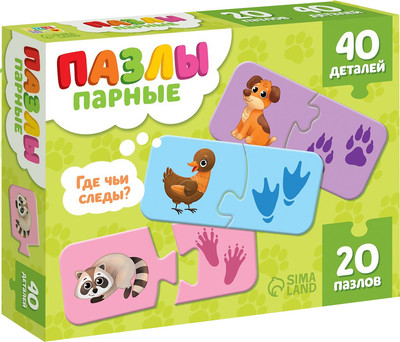 

Развивающая игра, Где чьи следы / 10179131