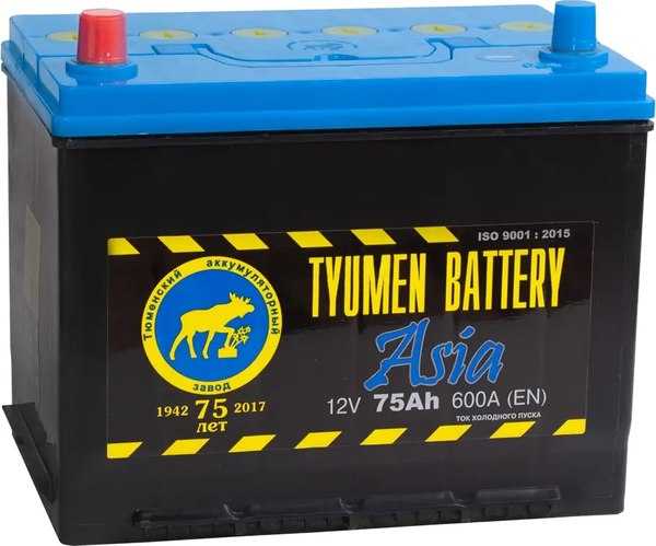 Автомобильный аккумулятор Tyumen Battery L Asia 75L D26 (75А/ч)