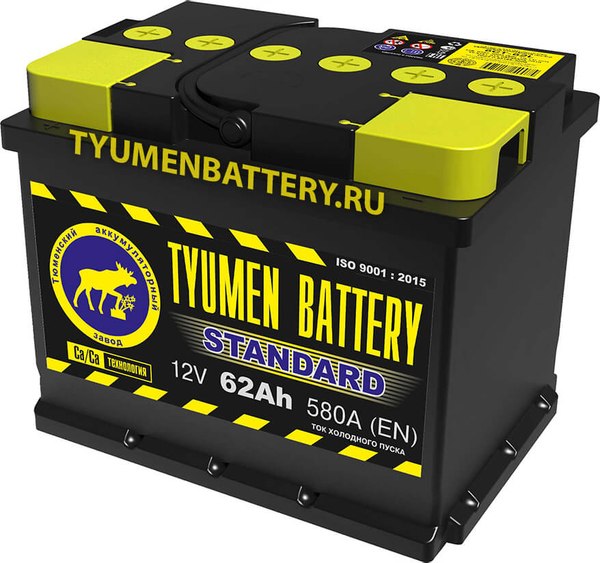 Автомобильный аккумулятор Tyumen Battery L Standard 62L L2 (62А/ч)