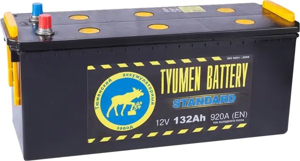 Автомобильный аккумулятор Tyumen Battery R+ Standard 132 euro L7 евро