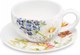 Чашка с блюдцем Decor de table Полевые цветы / CL-FS00563G (белый) - 