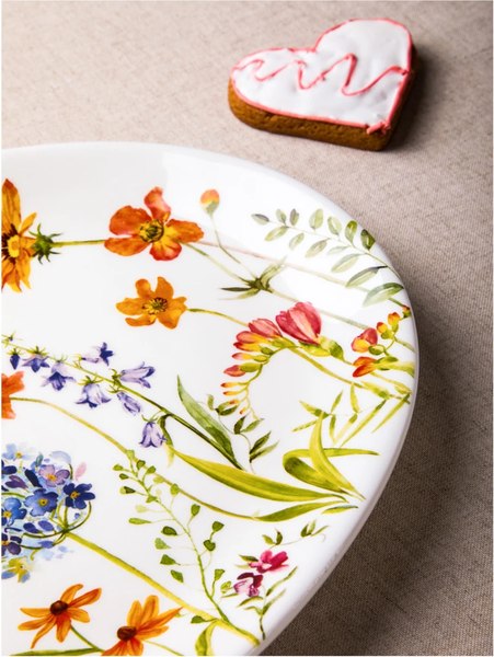 Блюдо Decor de table Полевые цветы / CL-FS00563E (белый)