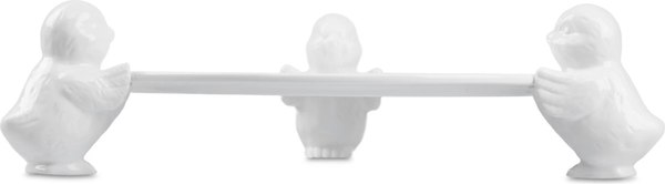 Блюдо для торта Decor de table Цыплята / CL-FE00232 (белый)