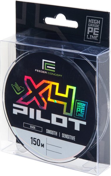 Леска плетеная Feeder Concept Pilot x4 Braid Black 150/010 / FC4890-010