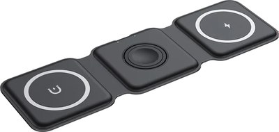 Зарядное устройство беспроводное Rexant MagSafe 3в1 Qi 18-7088 (черный) - 
