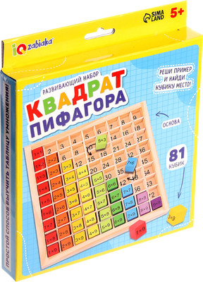 Развивающий игровой набор Zabiaka IQ Квадрат Пифагора / 10645255 - 