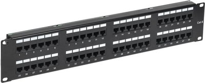 Патч-панель Rexant PRO 2U 48 портов RJ-45 CAT 6 UTP / 02-0232  - 