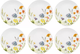 Набор тарелок Decor de table Полевые цветы / CL-FS00563A-6 (6шт, белый) - 