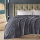 Плед Karven Велсофт 1.5сп / PL005 SOLID JACQAURD v2/Grey - 