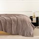 Плед Karven Фланель 1.5сп / PL005 SOLID JACQAURD v7/Coffee - 
