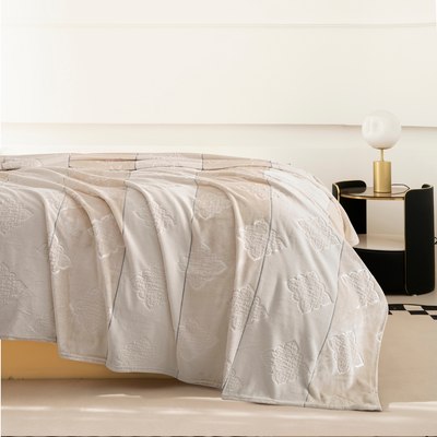 

Плед, Фланель 1.5сп / PL 007 SOLID EMBOSS v2/Beige