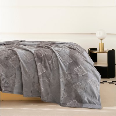 

Плед, Фланель 1.5сп / PL 007 SOLID EMBOSS v4/Grey