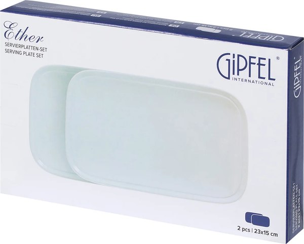 Набор сервировочных блюд Gipfel Ether 52219 (2шт, светло-голубой)