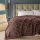 Плед Karven Велсофт Евро / PL 012 SOLID BUBBLE v2/Dark Brown - 