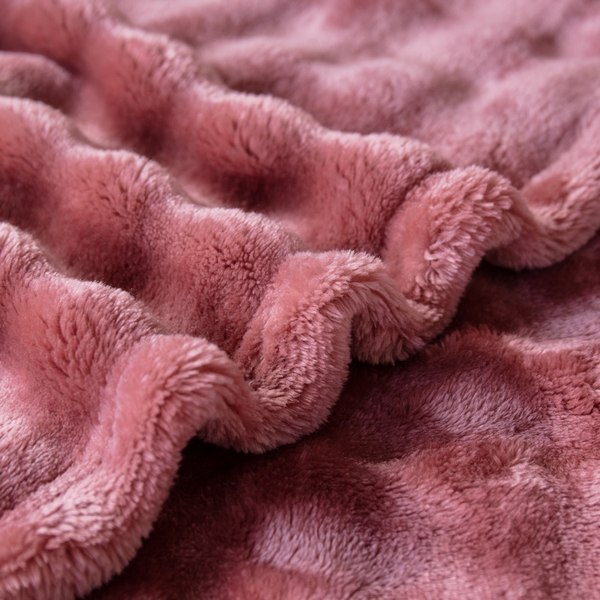 Плед Karven Фланель Евро / PL 012 SOLID BUBBLE v4/Sun Red 