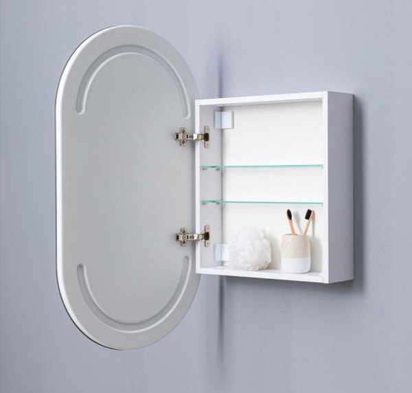 Купить Шкаф с зеркалом для ванной Aquanet Монте 50x90 Led / 344787 в Минске