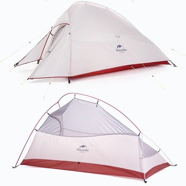 Палатка Naturehike Cloud Up Si / NH17T001-T-DG (серый/красный)