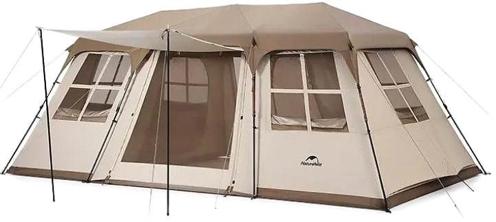 Палатка Naturehike Village 17 / CNH22ZP021-BR (коричневый)