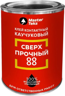 Клей MasterTeks Каучуковый контактный 88 сверхпрочный (800г) - 