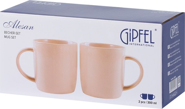 Набор кружек Gipfel Alesan 52246 (2шт, бежевый)