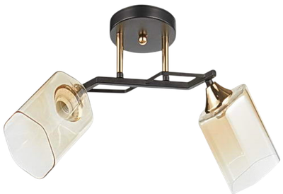 Потолочный светильник Aitin-Pro НПБ 02-2x60-101 /т6286/2 (черный/золото) -