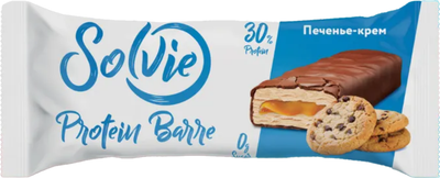 Набор протеиновых батончиков Solvie Protein Barre Печенье-крем (24x50г) - 