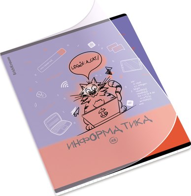 Тетрадь предметная Erich Krause Котоформулы. Информатика / 62536 (48л) - 