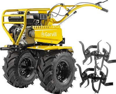 Мотоблок бензиновый Garvill MCP-427K-19 Extreme (колеса 19-7x8) - 