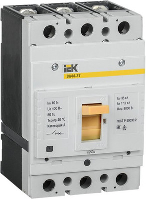 

Выключатель автоматический, ВА44-37 3Р 250А 35кА / SVA4410-3-0250-35
