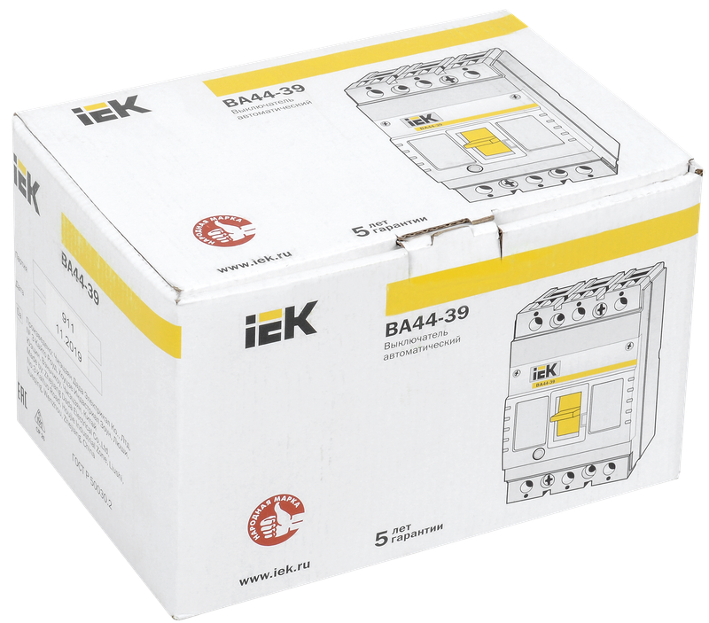Выключатель автоматический IEK ВА44-39 3Р 630А 35кА / SVT50-3-0630-35 — фото 2