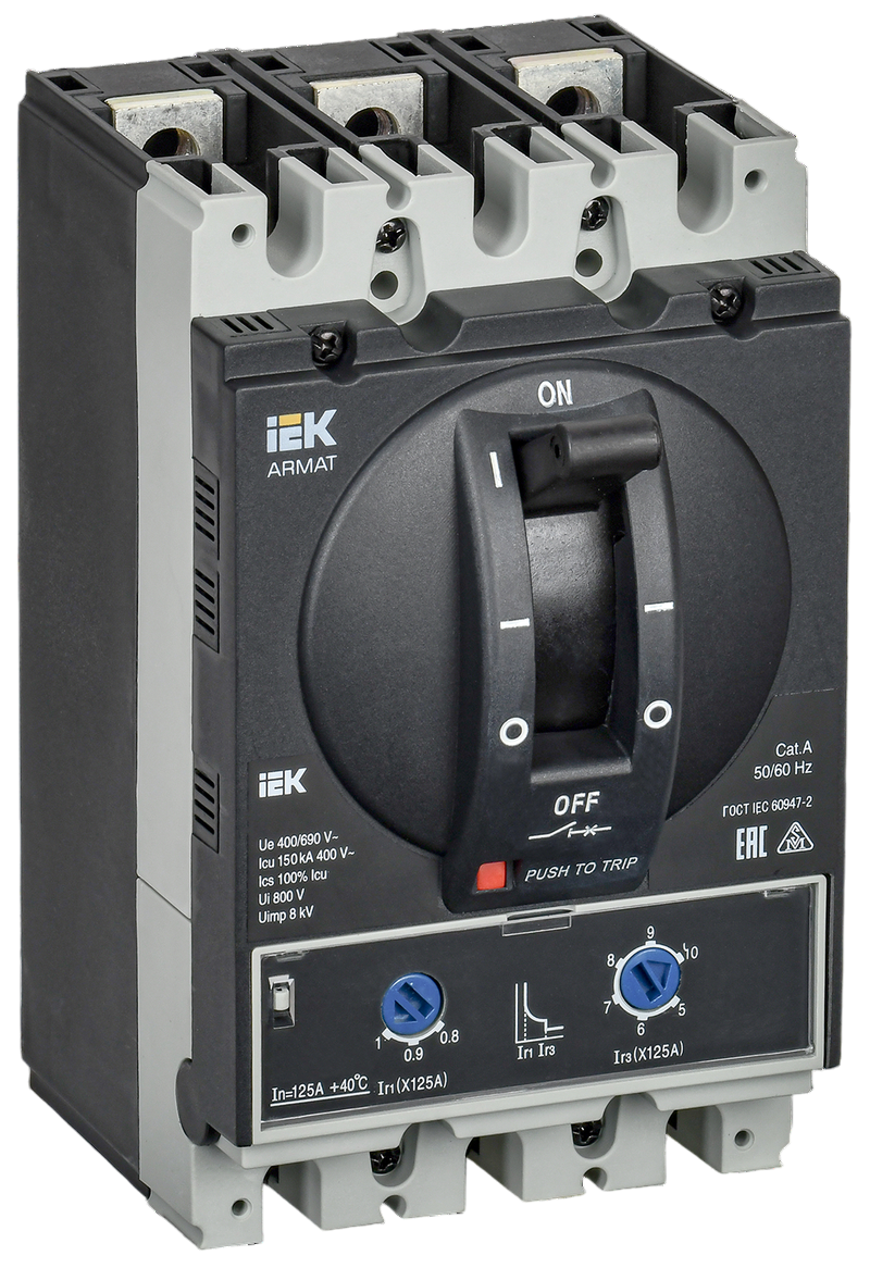 Выключатель автоматический IEK Armat AR-MCCB-3D-150-0125A-ATUC