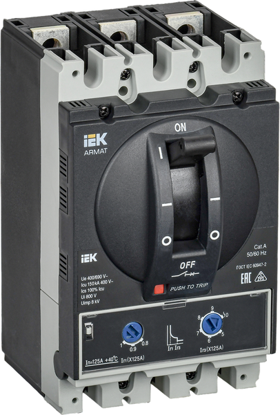 Выключатель автоматический IEK Armat AR-MCCB-3D-150-0125A-ATUC