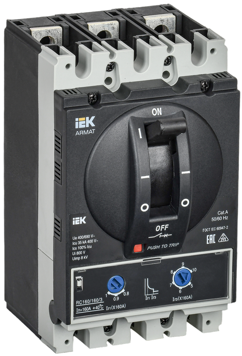 Выключатель автоматический IEK Armat AR-MCCB-3D-035-0160A-ATUC