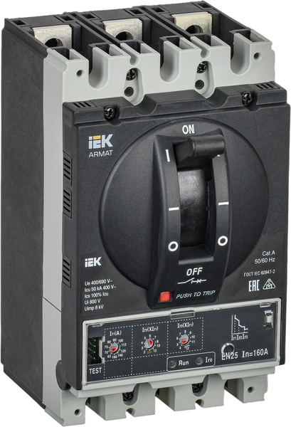 Выключатель автоматический IEK Armat AR-MCCB-3D-050-0160A-ELSC