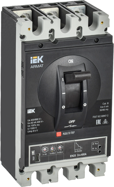 Выключатель автоматический IEK Armat AR-MCCB-3H-050-0400A-ELSC