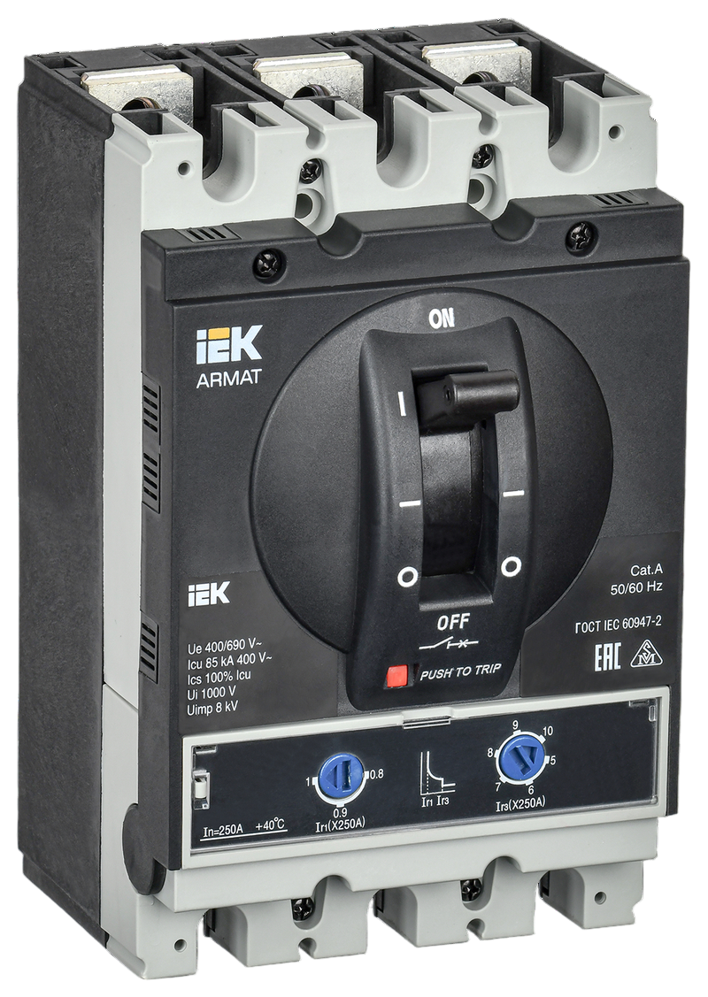 Выключатель автоматический IEK Armat AR-MCCB-3H-085-0250A-ATUC