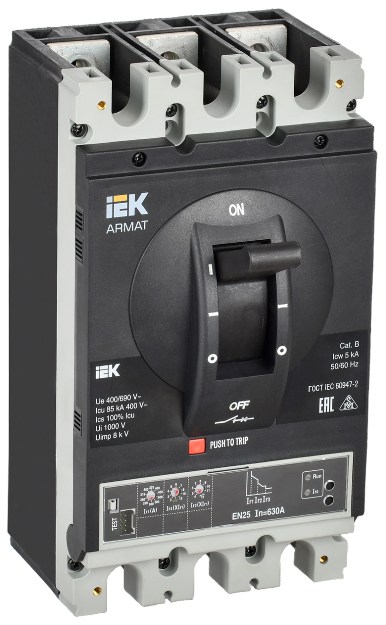 Выключатель автоматический IEK Armat AR-MCCB-3I-085-0630A-ELSC