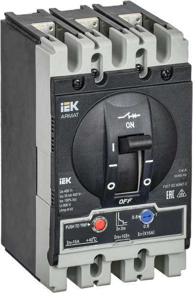 Выключатель автоматический IEK Armat AR-MCCB-3S-035-0016A-ATUC