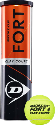 Набор теннисных мячей DUNLOP Fort Clay Court Premium / 601613 (4шт) - 