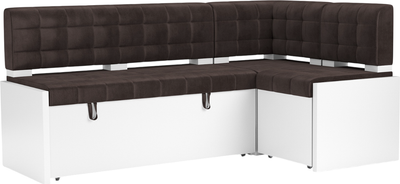Уголок кухонный мягкий Mebel-Ars Ганновер 176x82x104 (кордрой коричневый) -
