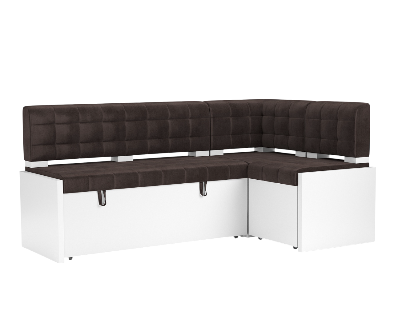 Уголок кухонный мягкий Mebel-Ars Ганновер 205x82x130 (кордрой коричневый)