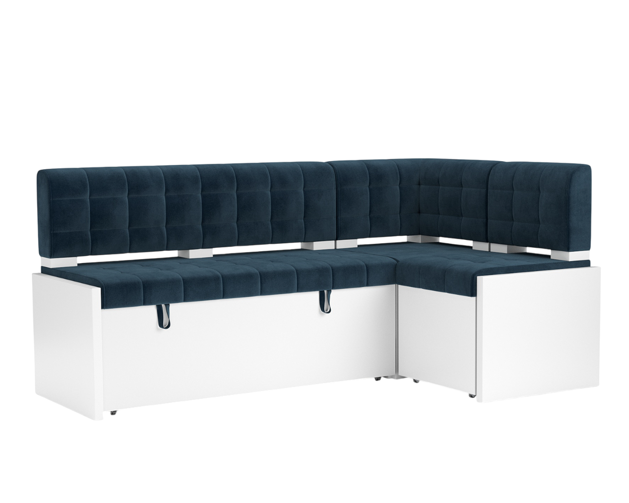 Уголок кухонный мягкий Mebel-Ars Ганновер 205x82x130 (темно-синий/Luna 034)