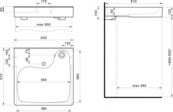Купить Умывальник Santek Клио 60 1WH501785 в Борисове